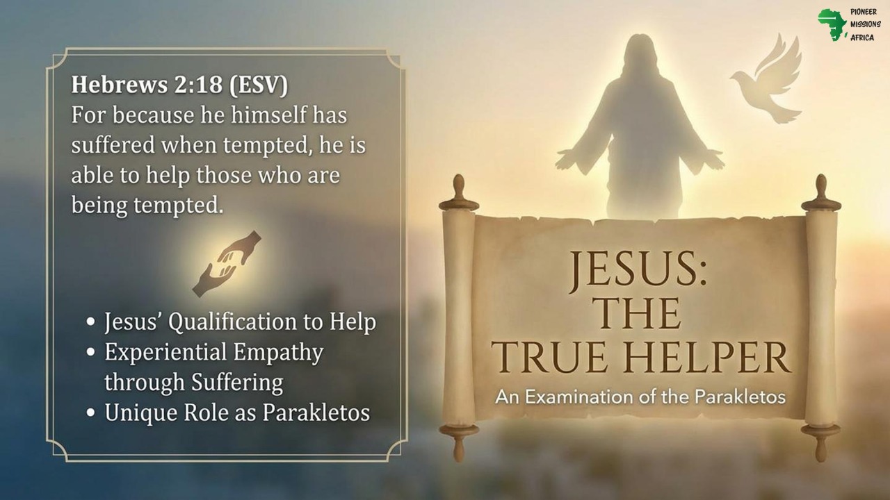 Jesus: is the Helper PMA 03