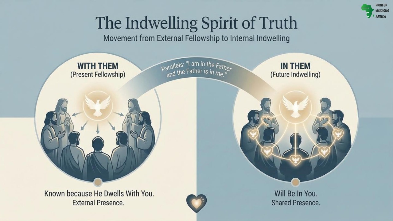 Spirit of Truth: dwelt with them and would be in them PMA08