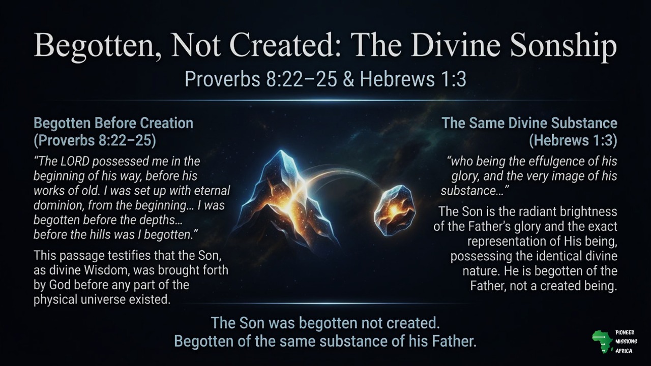 Begotten, Not Created: The Divine Sonship PMA 21