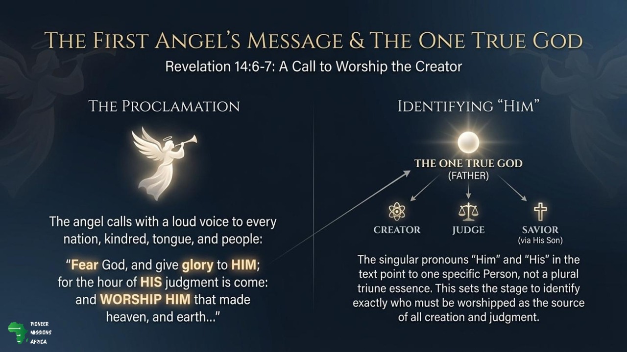 The First Angels Message and The One True God PMA 15
